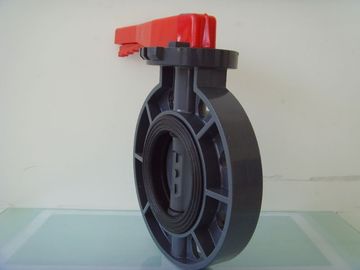 Pneumatic actuated plastic butterfly valve