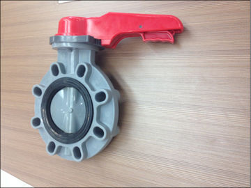 Manual handle thermoplastic butterfly valve, 1.0Mpa,1”~8”, UPVC,CPVC,PVDF,PP,PPH fabricated