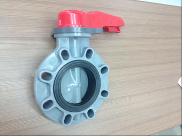 Chemical resist plastic butterfly valve manual and gear handle, 1.0Mpa,1”~24”, UPVC,CPVC,PVDF,PP,PPH fabricated