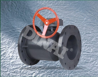 PPH/ FRPP Plastic Ball Valve Worm-gear flange connection 8”(D225mm) ~ 12”(D315mm)