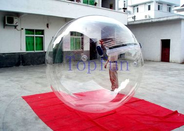 2m Ti-zip Zipper Inflatable Water Walking Ball Transparent 1.0mm PVC / TPU