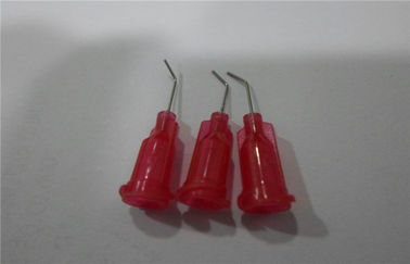 Red Stainless Steel Polished Dispensing Needle Tips 1/2 inch / 1/4 inch