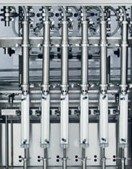 Automatic Pneumatic Liquid Piston Filling Machine 2 heads, with 6m standard conveyor
