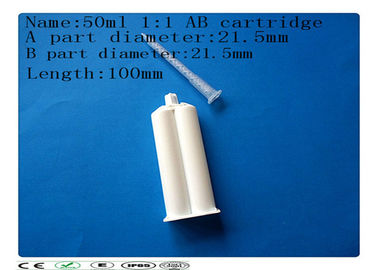 AB glue cartridge , 50ml 1:1 dual cartridge , Syringe Barrel