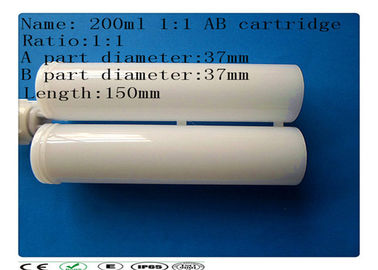 Dual cartridge , AB glue barrel , adhesive packing cartridge 200ml