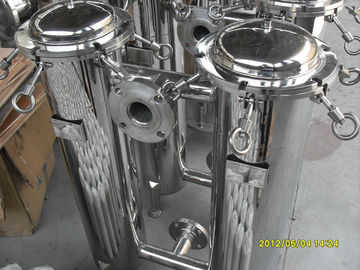 5" Industrial Bag Filter Housing Plastic For Coating , ASTM SS 304 / SS 316