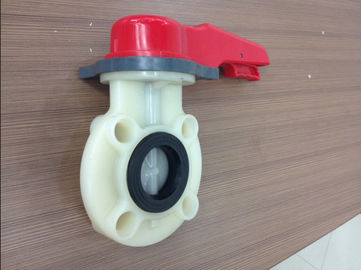 Acid resist plastic butterfly valve manual and gear handle, 1.0Mpa,1”~24”, UPVC,CPVC,PVDF,PP,PPH fabricated