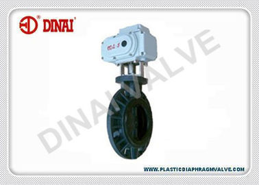 CPVC butterfly valve, Wafer Connection Electrical Actuator Plastic Butterfly Valve
