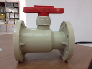 CPVC flange Ball Valve Worm-gear handle 1/2" - 8” 1.0Mpa Plastic Check Valves