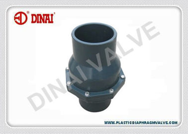 UPVC / PVC Plastic Check Valves Swing Type Socket Connection , DIN ANSI JIS Standard