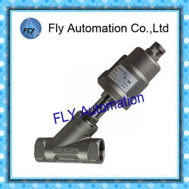 2000 Threaded Port 2/2 Way Angle Seat Valve Integrated Pneumatic PPS Actuator