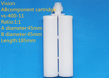 400ml 1:1 AB Glue Cartridge Tow Components Empty Silicone Cartridge For Epoxy Glue