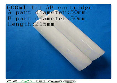 Dispensing Double cartridge 600ml , Plastic AB Glue Cartridge