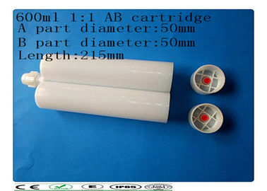 Dispensing Double cartridge 600ml , Plastic AB Glue Cartridge