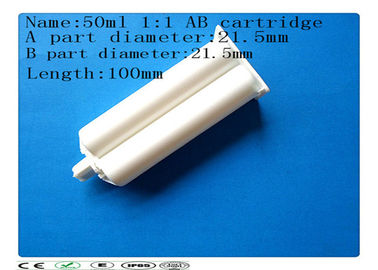 PP material 50ml(1:1) Epoxy dispenising Two-component empty glue cartridge
