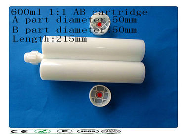 Two component 600ml 1:1 adhesive barrel , industrial AB glue cartridge