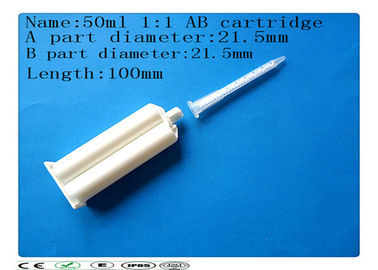 AB glue cartridge , 50ml 1:1 dual cartridge , Syringe Barrel