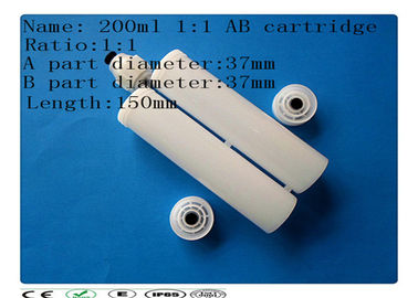 White 200ml two component dispensing catridge , dispensing barrel , glue cartridge