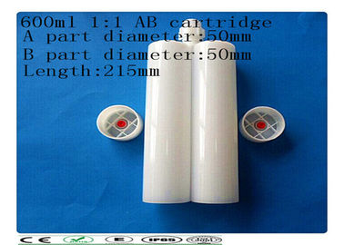 PE dual carcartridge , 600ml two component cartridge , side by side cartridge