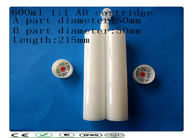 PE dual carcartridge , 600ml two component cartridge , side by side cartridge