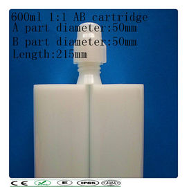 PE dual carcartridge , 600ml two component cartridge , side by side cartridge