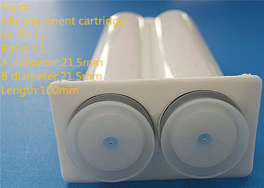 vs-50-11 1:1 two component epoxy cartridge AB dual epoxy plastic AB cartridge length  21.5mm