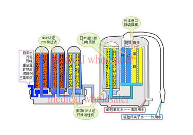 Automatic Washing Alkaline Water Ionizer , Alkaline Ionized Water Machine