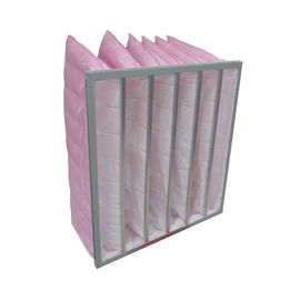 F5 - F8 Bag Filter Housing , Ventilation Synthetic Air Filter 595x595x500MM - 6P
