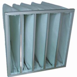 F5 - F8 Bag Filter Housing , Ventilation Synthetic Air Filter 595x595x500MM - 6P