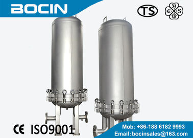 Stainless steel cartridge filter housing for water purification with multi cartridge elements