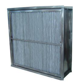 H13 , H14 Aluminium High Temp Hepa Filter Separator , Industrial Deep Pleated HEPA Filter