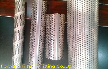 1/4’’-12’’ Spiral Welded Louvered Perforated Metal Tubing For Filter Frame