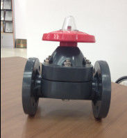 GR-PP weir type flange plastic diaphragm valve, ANSI#150,JIS10K,DIN 1/2"~10"