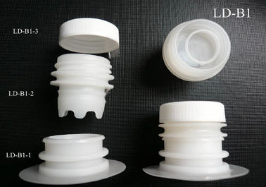 Transparent PE Plastic Bag In Box Packaging / Liquid Spout Bags