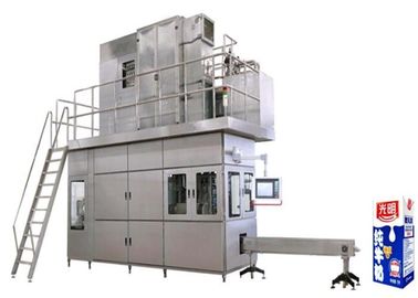 High Speed Beverage Filling Machine , Aseptic Brick Carton Juice Filling Machine