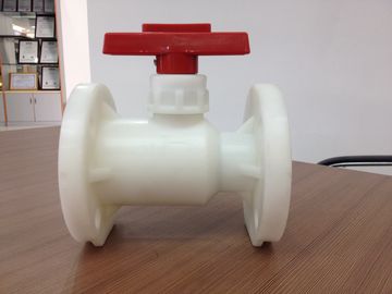 PP / FRPP flange ball Valve Handle Lever 1”(D32mm) ~ 3"(D90mm) Plastic Ball Valve