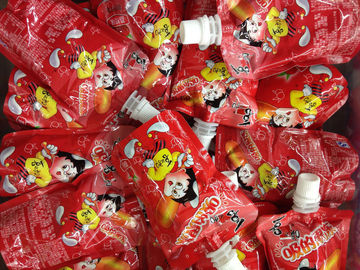 Customized Jelly Packaging Stand Up Spout Pouch in Laminated Plastic