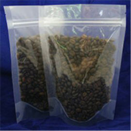Walnut / Snack / Rice Plastic Pouch Packaging Tranaparent With Zipper